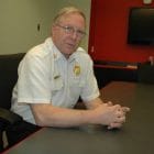 [CREDIT: Rob Borkowski] Retiring Warwick Fire Chief Edmund Armstrong, at Warwick Fire Department Headquarters on Veterans Memorial Drive.