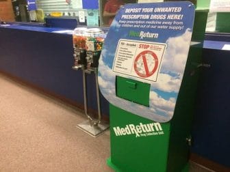 [CREDIT: Rob Borkowski] The drug drop box in the lobby of Warwick Police HQ,99 Veterans Memorial Drive.