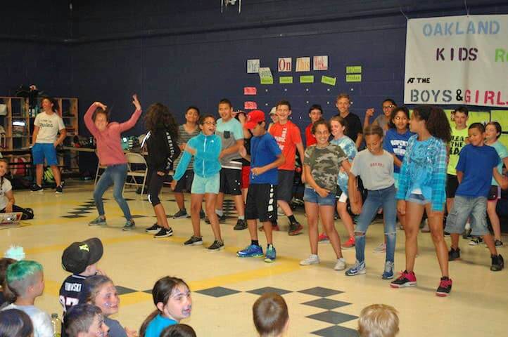 [CREDIT: Rob Borkowski] Boys & Girls Club Group 6, comprised of sixth and seventh-graders, put on a dance medley Friday.