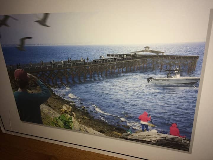 CREDIT: Rob Borkowski] An artist's drawing of the planned fishing pier at Rocky Point.
