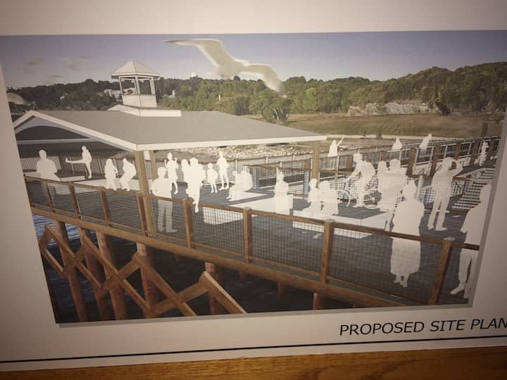 CREDIT: Rob Borkowski] An artist's drawing of the planned fishing pier at Rocky Point.