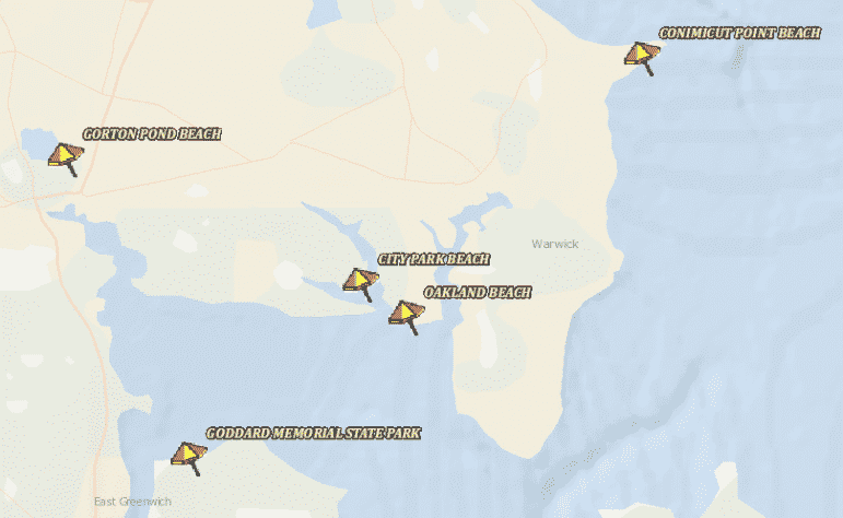 [CREDIT: RIDOH} Warwick City Beaches open Saturday, free to the public.