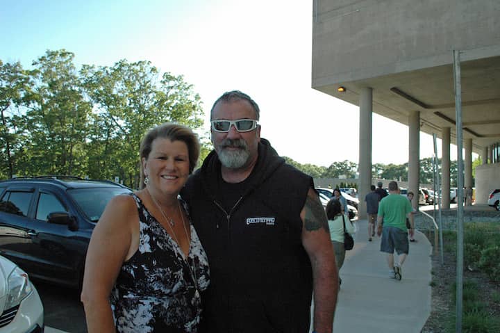 {CREDIT: Rob Borkowski] Jean and John Toomey head into CCRI to watch Charles Adams graduate June 6.