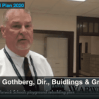 [CREDIT: Rob Borkowski] Steven Gothberg, director of buildings and grounds, talks about two upcoming playground overhauls.