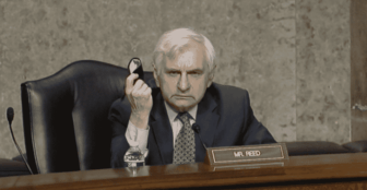 [CREDIT: U.S. Senate] U.S. Sen Jack Reed (D-RI) asked experts about the effectiveness of facemasks at preventing COVID-19 infection during the Senate Appropriations Subcommittee on Labor, Health and Human Services and Education Holds Hearing on HHS’s Response to COVID-19 – Sept. 16, 2020.