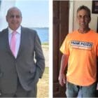 [Images via Facebook; graphic by Joe Hutnak] Mayor-elect Frank Picozzi, right, and Mayor Joseph Solomon, left, are working together to ensure a smooth transition of Warwick government.