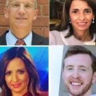[Composite Photo by WarwickPost] From left, Warwick Mayor Frank Picozzi's staff: Michael Ursillo, City Solicitor; Susan Nahabedian Ayrassian, Esquire, chief of staff; Elizabeth Tufts, Media Coordinator; Arron O’Brien Mackisey, Office Manager.