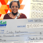 [CREDIT: RI Lottery] Cindy Gianfrancesco of Warwick won $10,000 playing RI Lottery’s Bingo monitor game.