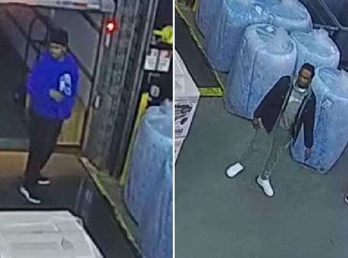 [CREDIT: WPD] Warwick Police are seeking help identifying two generator thieves.