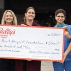 [CREDIT: Kent Hospital] From left, Dr. Laura Forman, emergency medicine physician, Kent Hospital, Kate Wishart, major gifts officer, Kent Hospital, Kim Ward, regional executive director of Public & Community Affairs at Bally’s Twin River Casino, Dr. Hadeel Zainah, Kent Hospital, and Dr. Jinen Thakkar, Kent Hospital. Bally's representatives presented the Bally's Twin River donation this week.