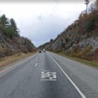 [CREDIT: RIDOT] Route I-295 Looking North, through the portion known as the Cranston Canyon. RIDOT is demolishing bridges over I-295, Cranston Street & the Washington Secondary Bike Path for the Cranston Canyon Project, so the Rte. 37 traffic pattern is changing.
