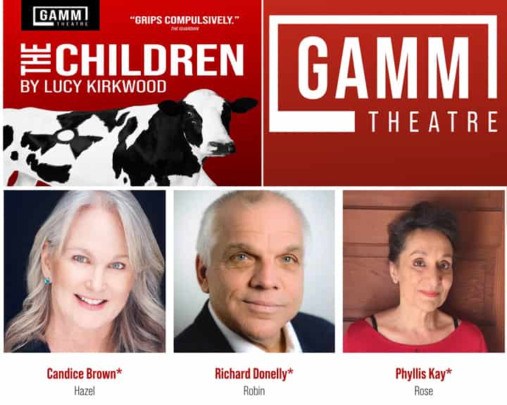 The Children runs from April 27–May 14 at The Gamm Theatre, 1245 Jefferson Blvd., Warwick, R.I. Tickets: $55-$65; preview performances (April 27-30) just $38.
