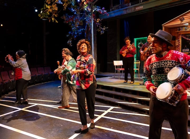[CREDIT: Marisa Lenardson] The cast of Trinity's 'La Broa’ (Broad Street), deliver vignettes about immigrants hopes and struggles in in Providence and Central Falls.