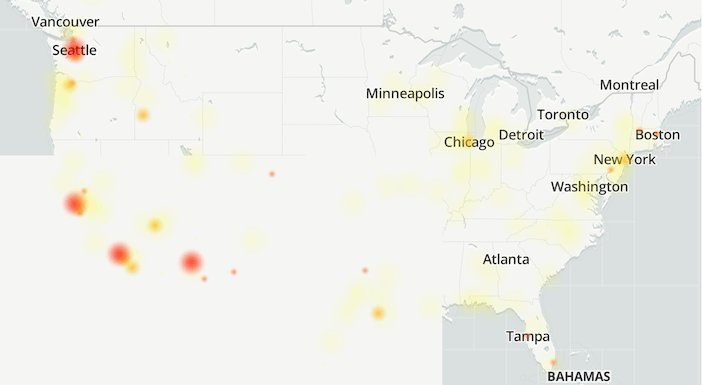 [Downdetector] DownDetector.com reported peak Facebook, Instagram outages between 10 a.m. and noon. Some lingered by 2 p.m. with reports of glitches in the service.