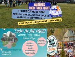 [CREDIT: Warwick Post] Warwick weekend events include the return of food truck events, and a Pawtuxet Village shopping festival.