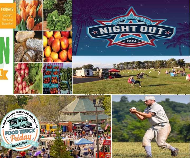 Warwick weekend events run the gamut from food tructs to an annual festival with fireworks and two days of 19th Century baseball.