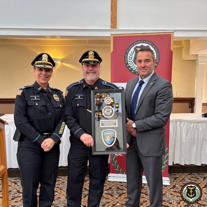 [CREDIT: RIPCA] RIPCA's Distinguished Service Award winner was Sergeant Dennis Smith of the Foster Police Department, at Cranston Country Club Dec. 17.