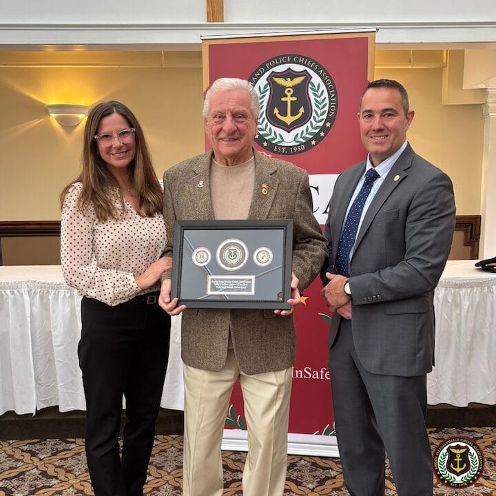[CREDIT: RIPCA] RIPCA's Civilian Liaison of the Year Award was presented to Joe Terino at Cranston Country Club Dec. 17. 