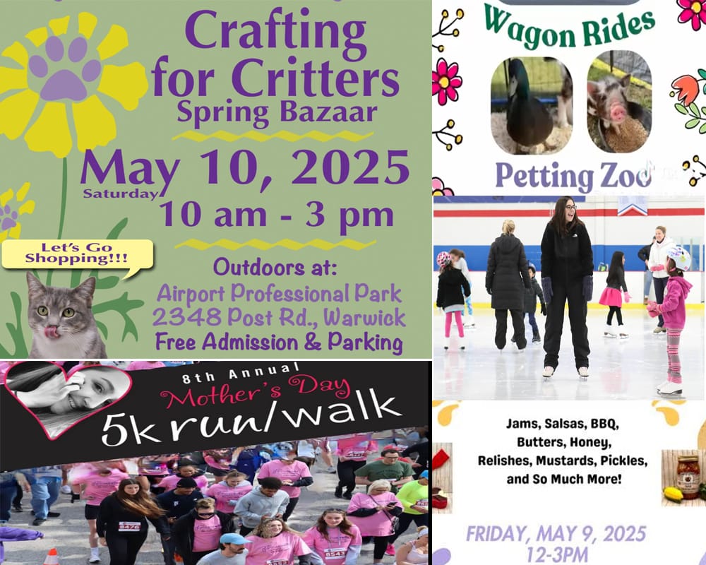 Warwick Weekend Events: Mom’s Market, Critter Crafts, Gianna 5K