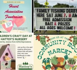 [Credit: WP Composite] This week's Coventry Community Events in Coventry, RI include a fundraiser car wash, children's craft day, the annual Family Fishing Derby, and a farmers market.