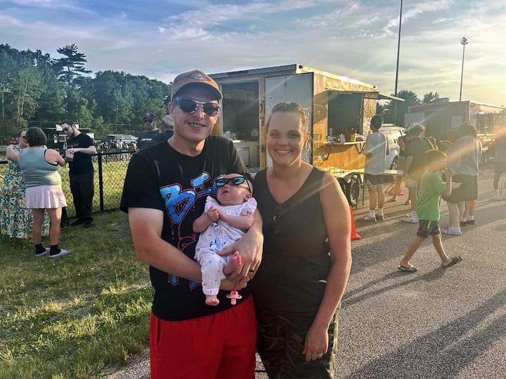 [CREDIT: Natalie Ferland]  The Jones family enjoys sunny weather and food trucks at the Third Annual Summer Festival.