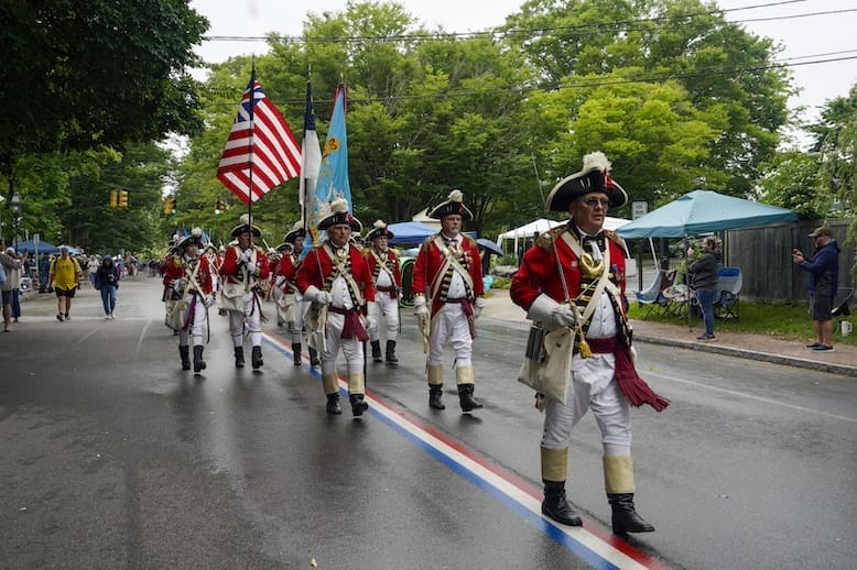 [CREDIT: Laura Paton] The Pawtuxet Rangers in the 2025 Gaspee Days Parade June 14.