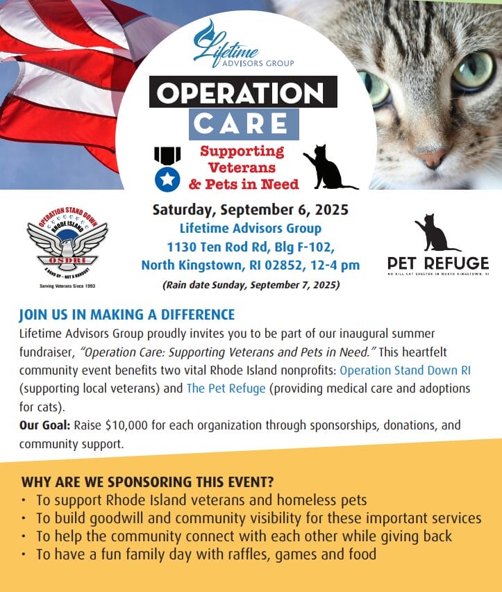 Operation Care supporting veterans and pets in need will commence Sept. 6.