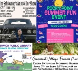 [Credit: WP Composite] This week’s Warwick Weekend Events include a fundraiser car show, a Summer Fun Event at Rocky Point, Kick-Off of Summer Reading at the Library, and several farmers markets.