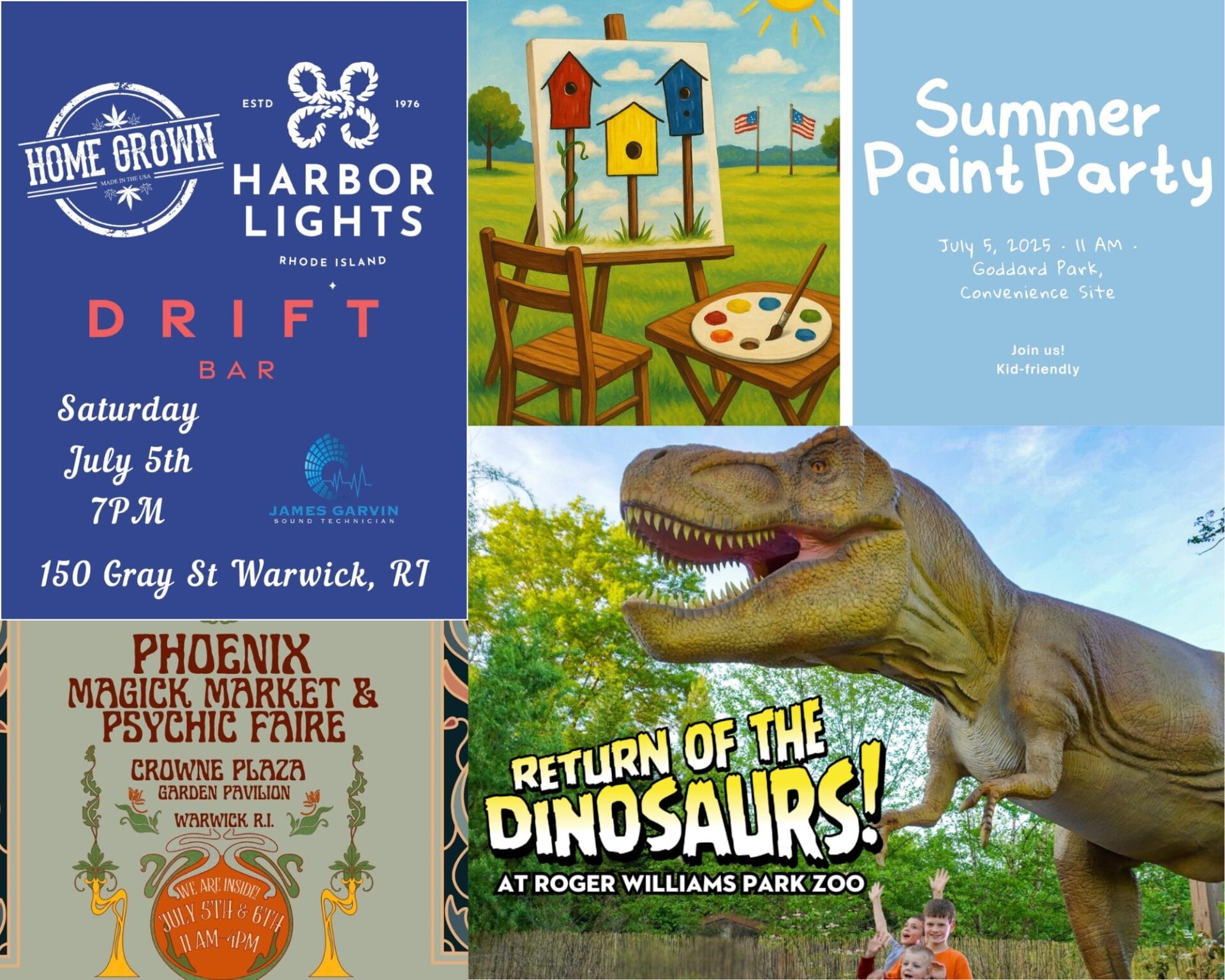 Warwick Weekend Events July 4: Paint Party, Music