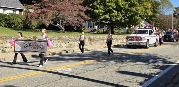 [CREDIT: Mary Carlos] The CHS dance team marches with the CHS Homecoming parade Oct. 4, 2025