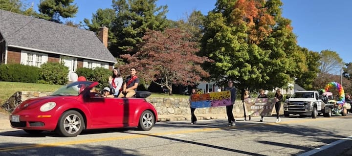 [CREDIT: Mary Carlos] Coventry's Studley Tree Service lends a ride to the Class of 2029 during the CHS Homecoming parade Oct. 4, 2025