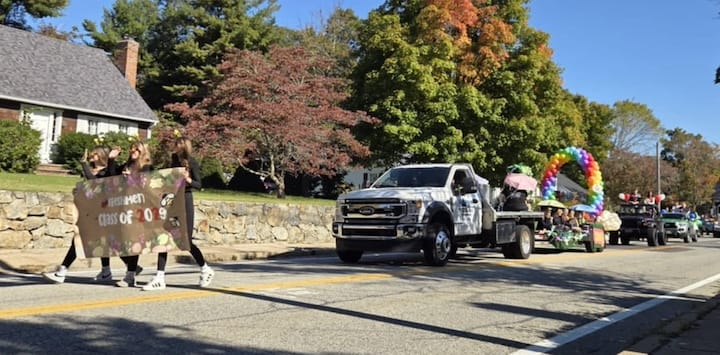 [CREDIT: Mary Carlos] Coventry's Studley Tree Service lends a ride to the Class of 2028 during the CHS Homecoming parade Oct. 4, 2025