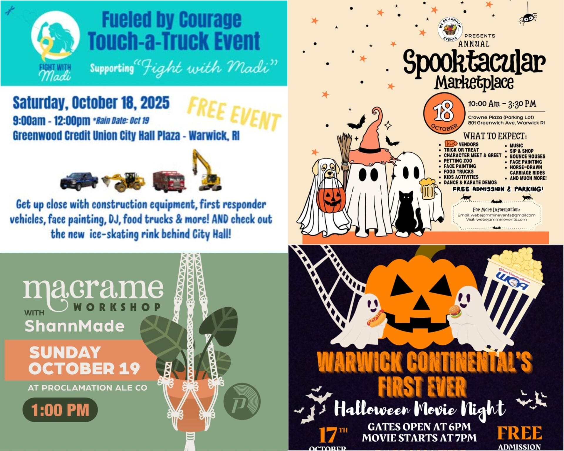 Warwick Weekend Events Oct. 17: Halloween, Trucks