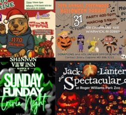 [Credit: WP Composite] This week’s Warwick Weekend Events include a Toys for Tots Cars and Coffee event, a Halloween parade, a fundraiser for TigerEye Gift Shop, with the usual Jack-o-Lantern Spectacular and Sunday trivia.