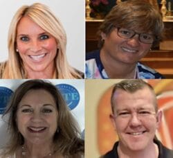 [CREDIT: CHSSA] The 2025 CHSAA Hall of Fame inductees are, left to right, top to bottom: Brooke Macomber, Donna Rowles, Lori Ferguson and Dan Hebert.