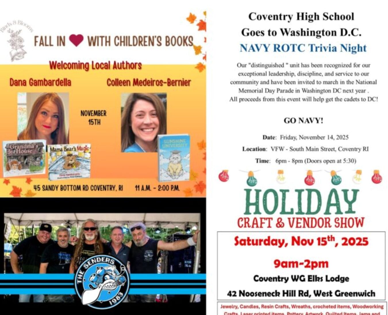 Community Coventry Events Nov. 12: Trivia, Parkour