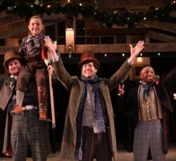 [CREDIT: Mark Turek] The ensemble cast of Trinity's "A Christmas Carol."
