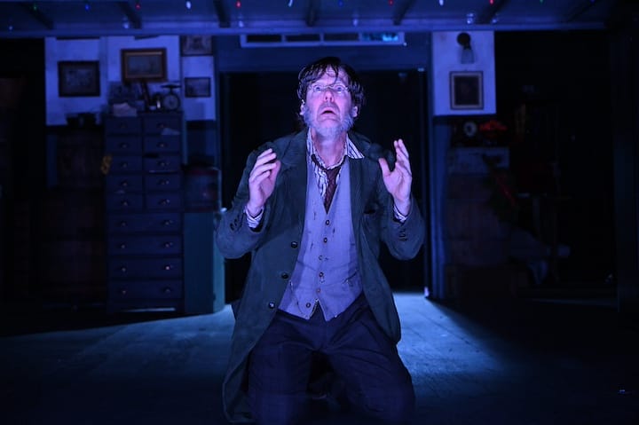 [CREDIT: Mark Turek] Stephen Thorne as Scrooge in Trinity's "A Christmas Carol."