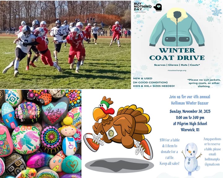 Thanksgiving Warwick Weekend Events: Football, Small Biz