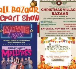 [Credit: WP Composite] This week’s Warwick Weekend Events include a fall bazaar, a Christmas bazaar, the Holiday Shopping Extravaganza, and a movie night at Proclamation Ale.